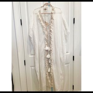 Z&Al Linen Maxi Swim Coverup caftan